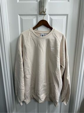 Adidas Trefoil Men’s Beige/Cream Crewneck Sweatshirt
